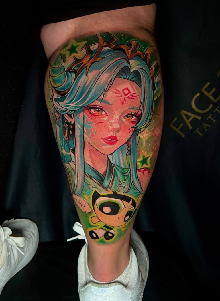 face2face tattoo studio braunschweig anime girl tattoo