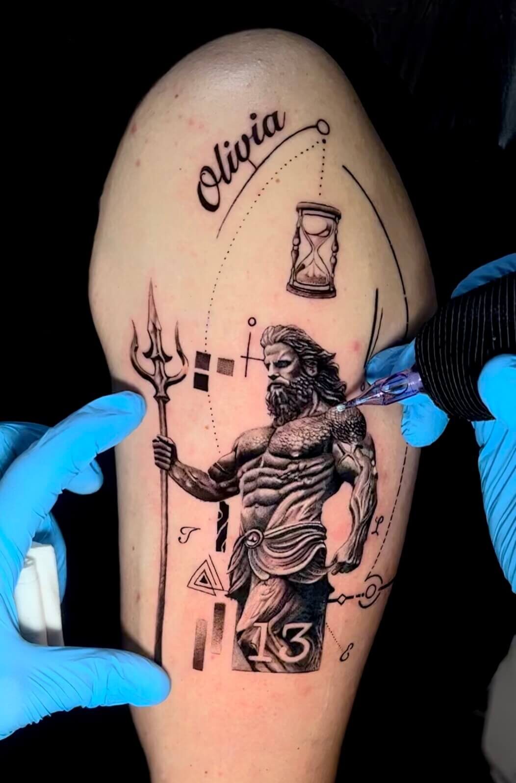 face2face tattoo studio braunschweig poseidon tattoo